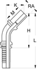 X SERIES: Hose -16 X STANDPIPE 30 MM; 45° Elbow