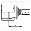 -04 ORFS FEMALE SWIVEL X PRESSURE TEST HOSE END