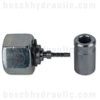 -04 ORFS FEMALE SWIVEL X PRESSURE TEST HOSE END