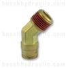 DOT PUSH-IN 45° -08 NPT M X -08 TUBE BRASS