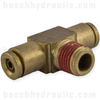 DOT PUSH-IN BRANCH TEE -04 NPT M X -04 TUBE BRASS