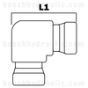 -08 BSPP FEMALE X -08 BSPP FEMALE 90° SWIVEL