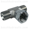 -06 BSPP FEMALE X -06 BSPP MALE BRANCH TEE SWIVEL