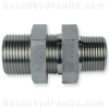 -08 NPT MALE X -08 ORFS BULKHEAD MALE WITH LOCKNUT