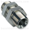 -04 NPT MALE X -04 ORFS BULKHEAD MALE WITH LOCKNUT