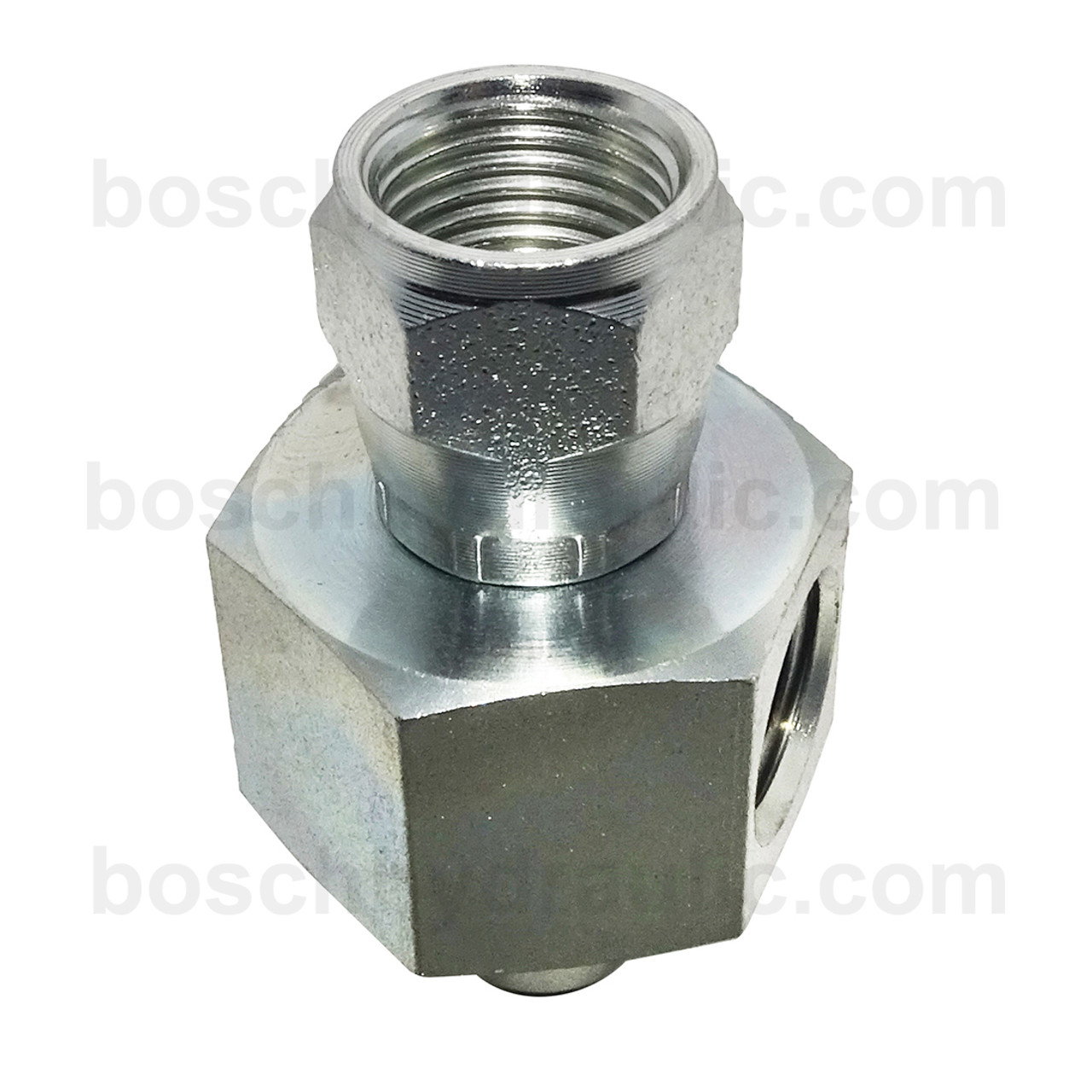 JIC M x F -06 X NPT F -04, RUN TEE