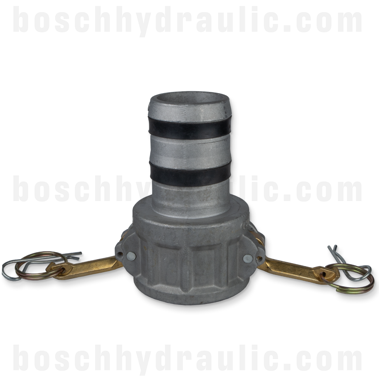 TYPE C, LAYFLAT BARB - FEMALE CAMLOCK - ALUMINUM