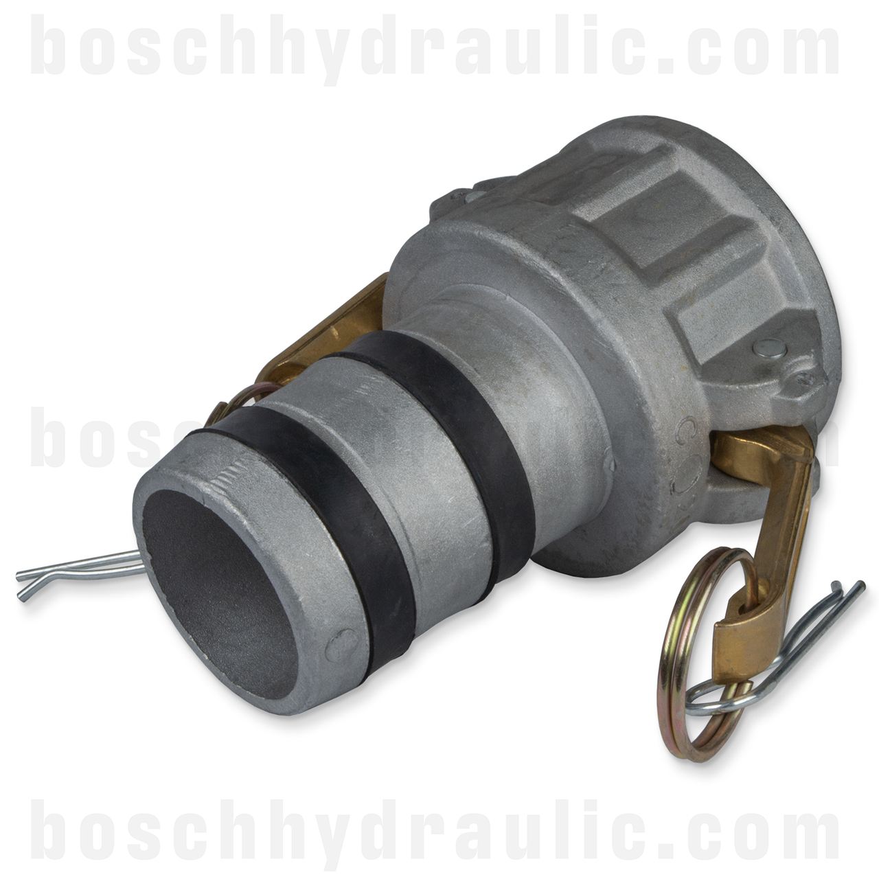 TYPE C, LAYFLAT BARB - FEMALE CAMLOCK - ALUMINUM