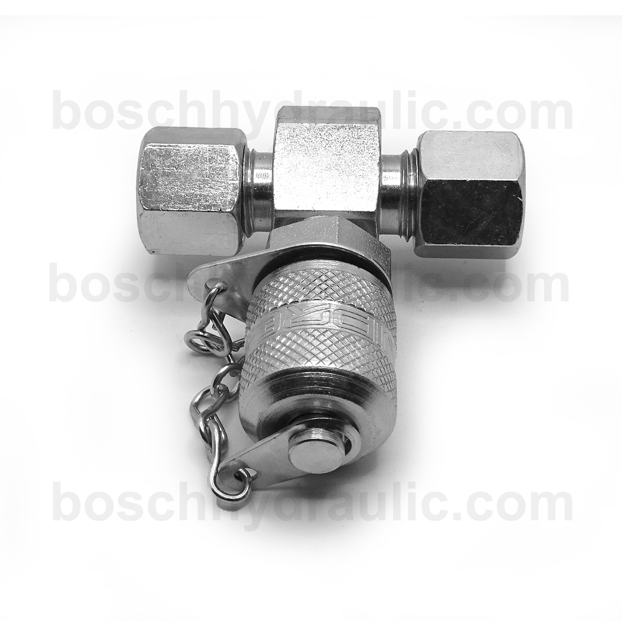 PRESSURE TEST POINT MALE M16X2.0 X DIN MALE 08L BRANCH TEE