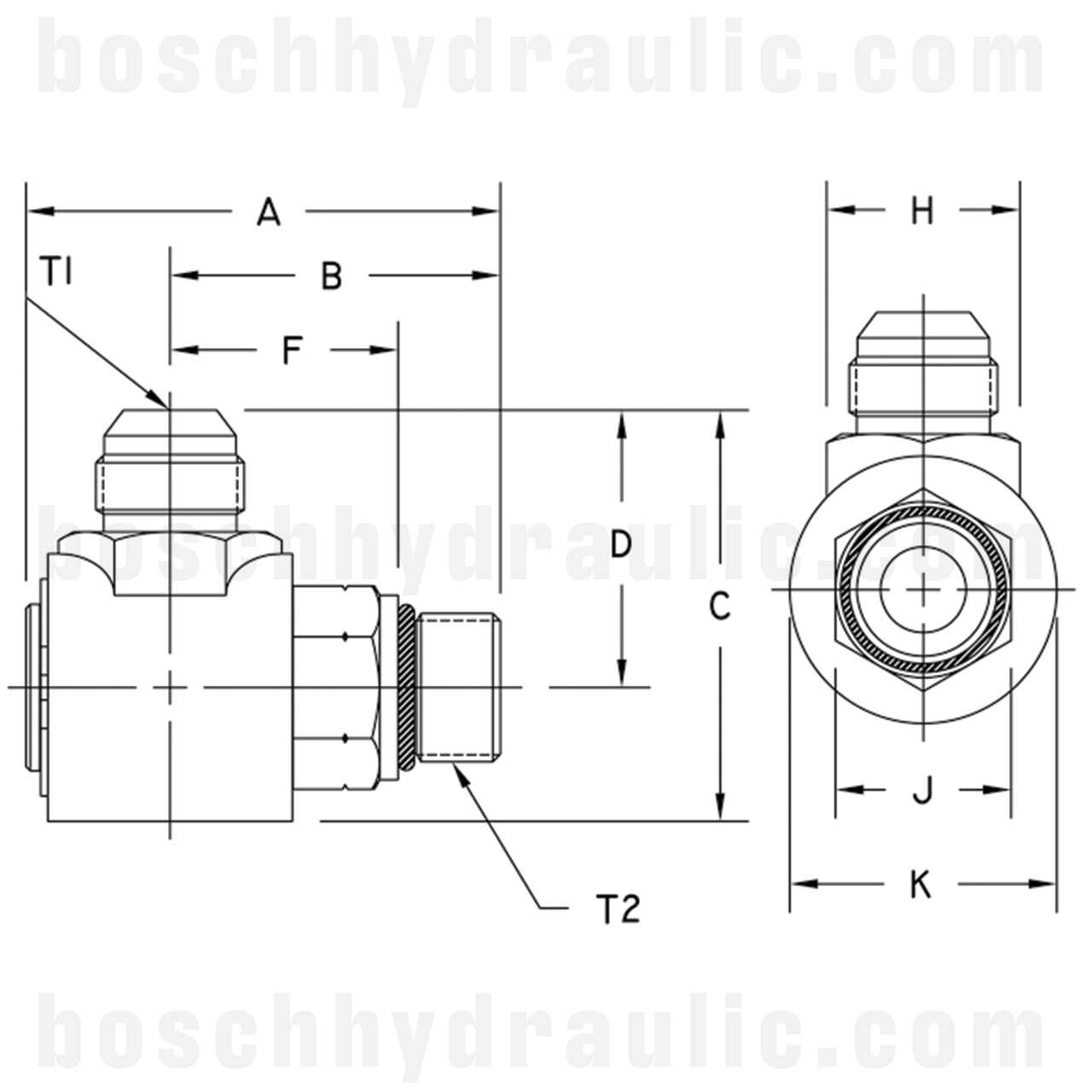 -06 ORB LIVE SWIVEL MALE X -06 JIC MALE 90°