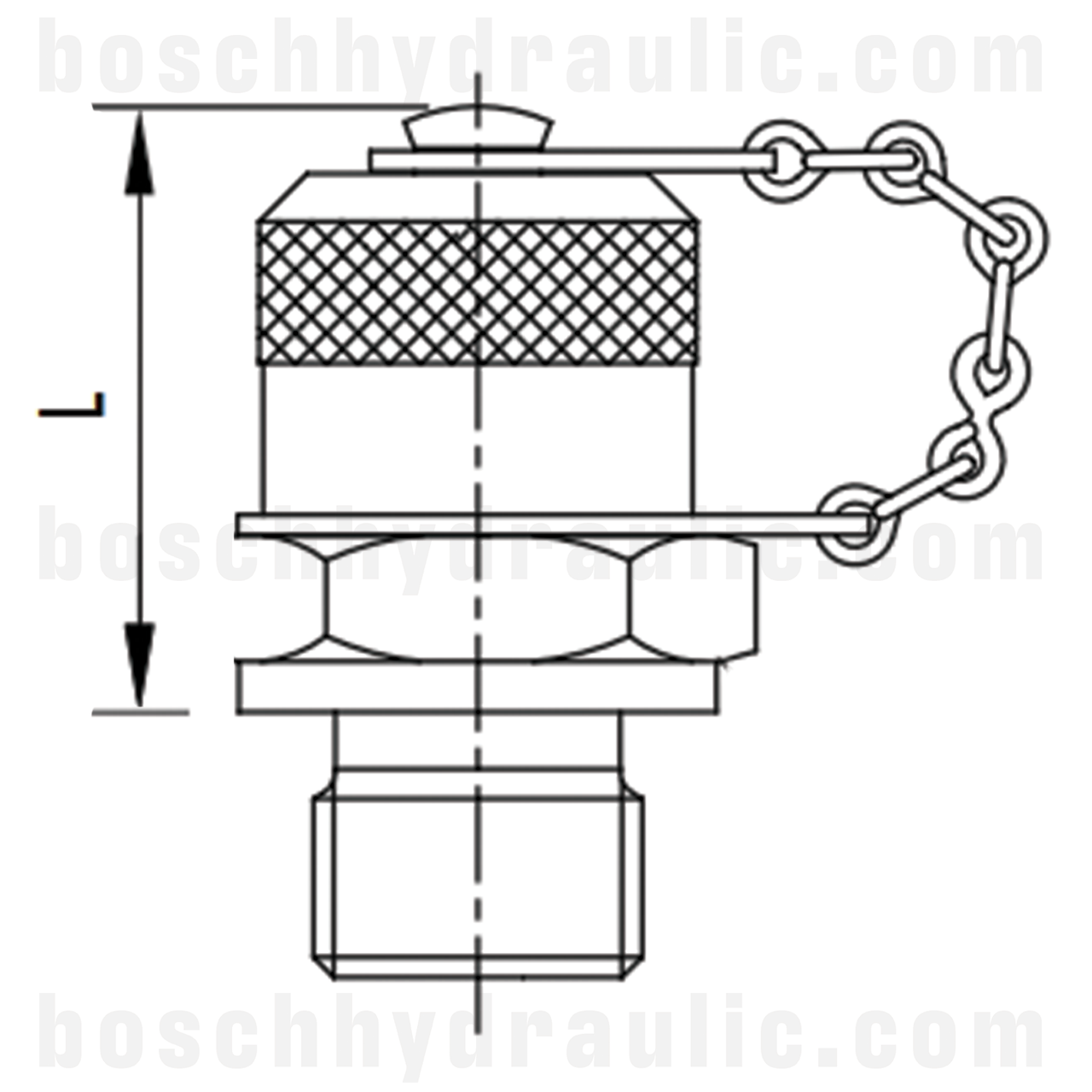 -04 BSPP MALE X M12.65 X 1.5 MALE PRESSURE TEST POINT