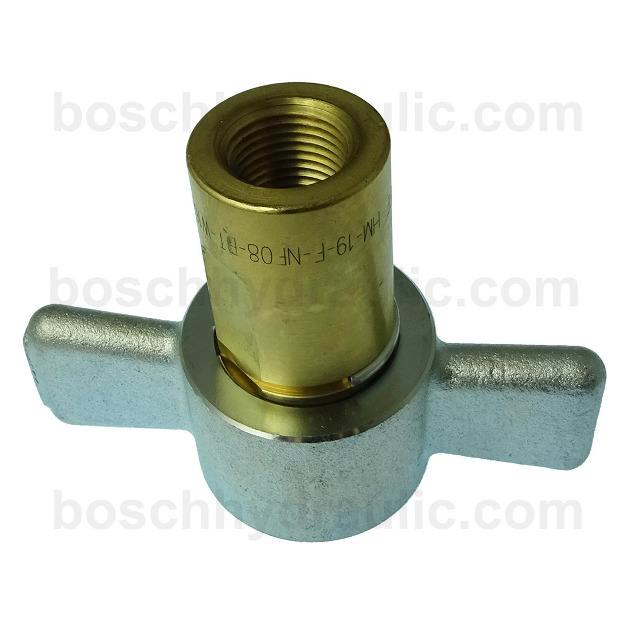 Wing Style Coupler -12 X NPTF -08