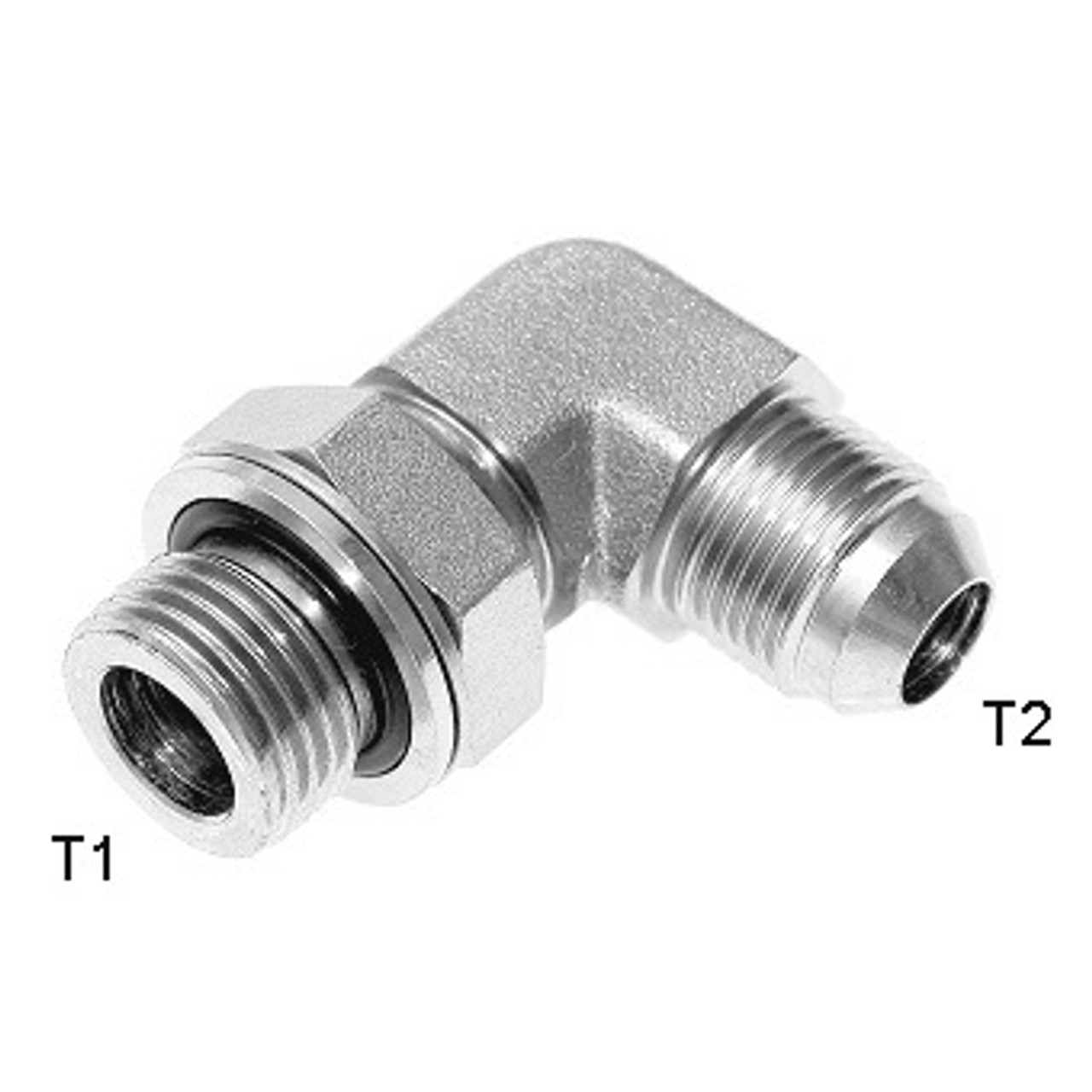 BSPP OR M -16 X JIC M -12; 90° Elbow