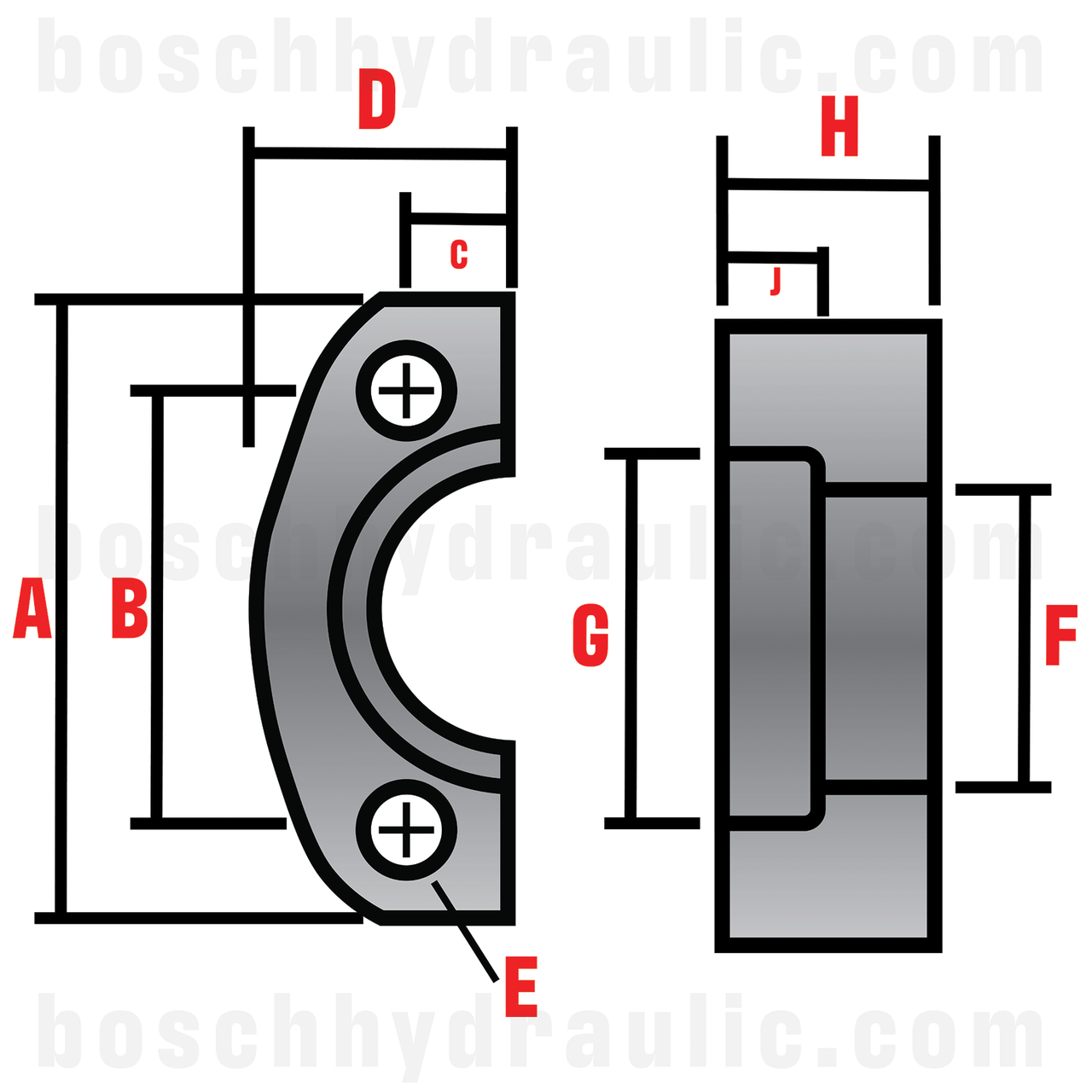 -12 CAT STYLE SPLIT FLANGE KIT