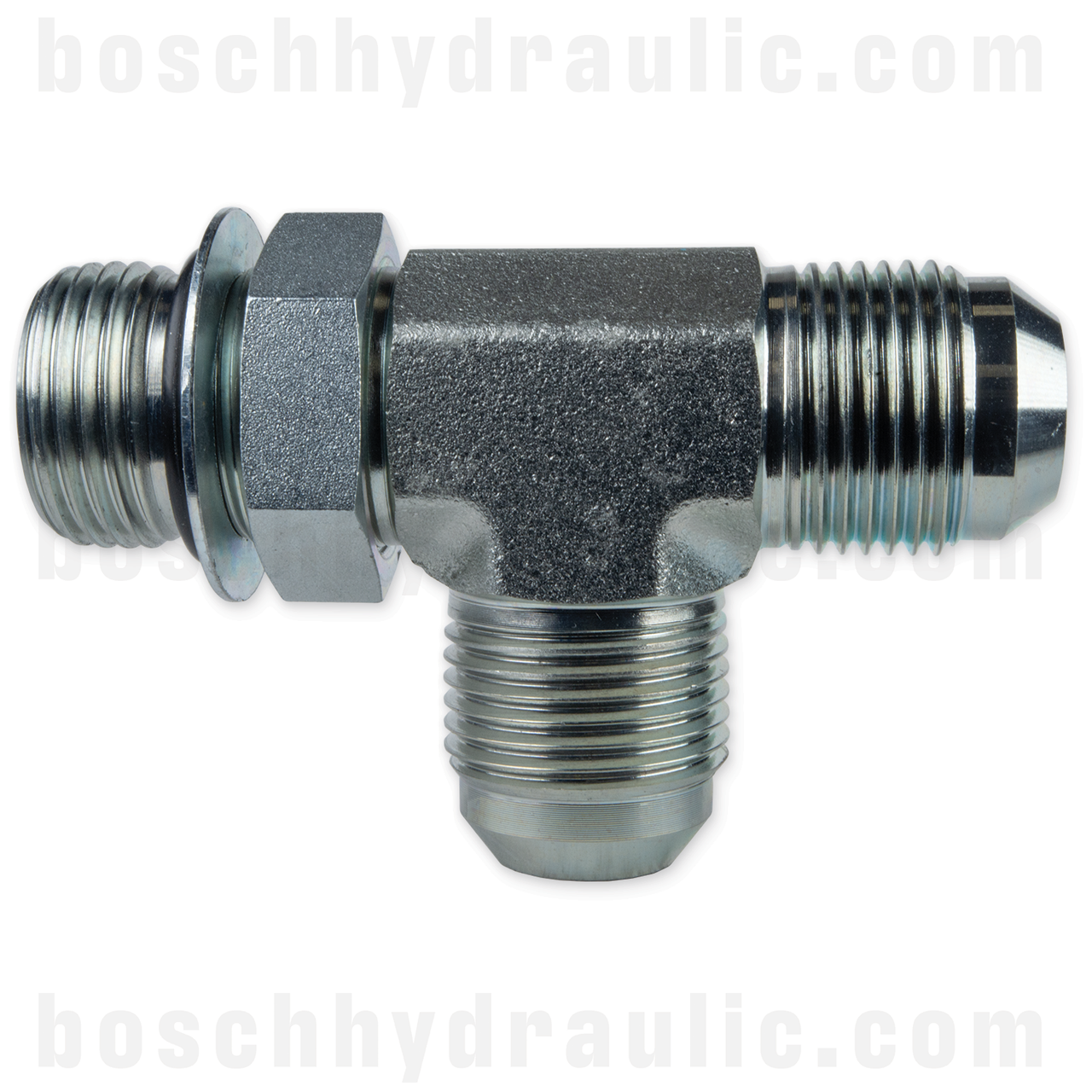 -06 ORB ADJUSTABLE MALE X -04 JIC MALE RUN TEE