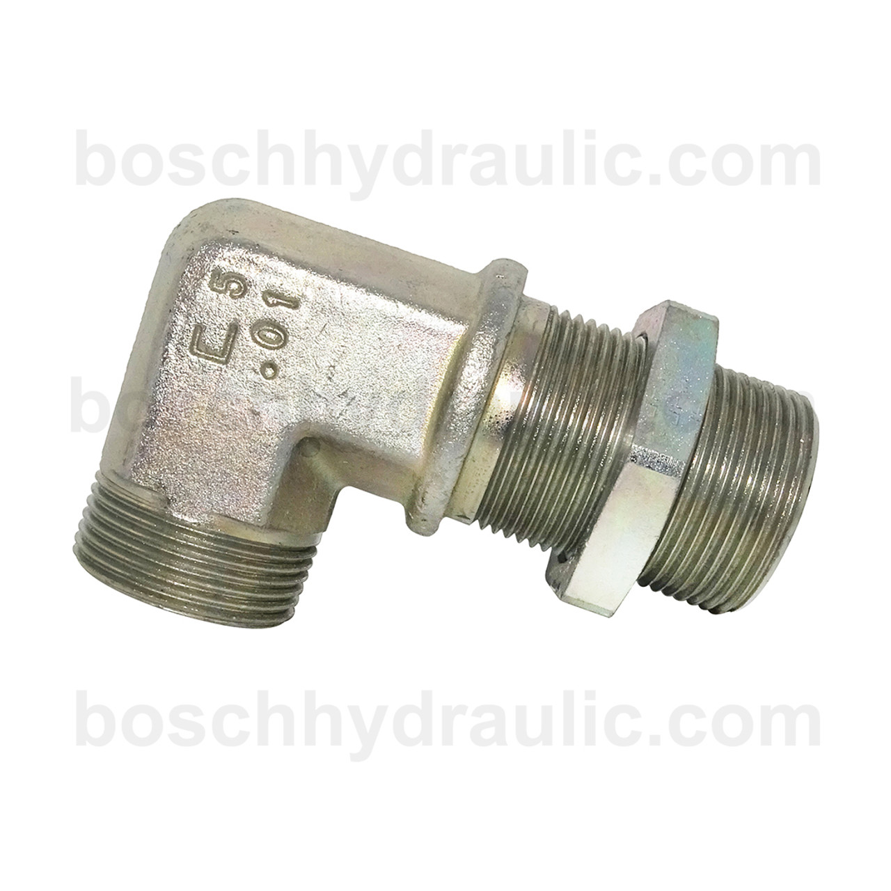 DIN Bulkhead Male 12S X DIN Male 12S; 90° Elbow