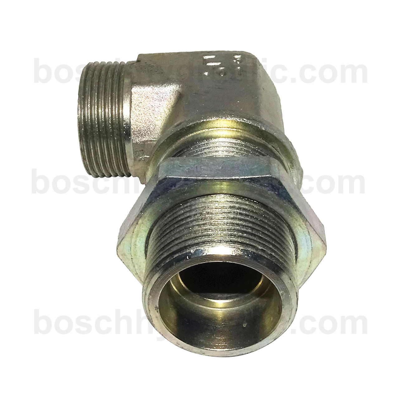 DIN Bulkhead Male 12S X DIN Male 12S; 90° Elbow