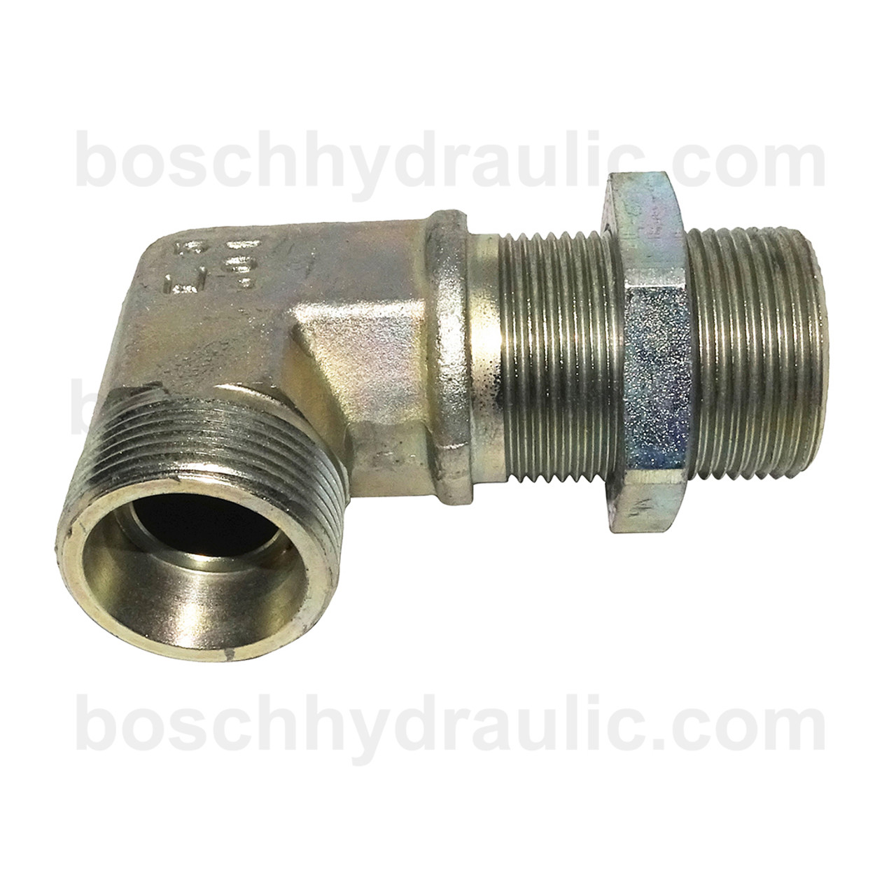 DIN Bulkhead Male 12S X DIN Male 12S; 90° Elbow