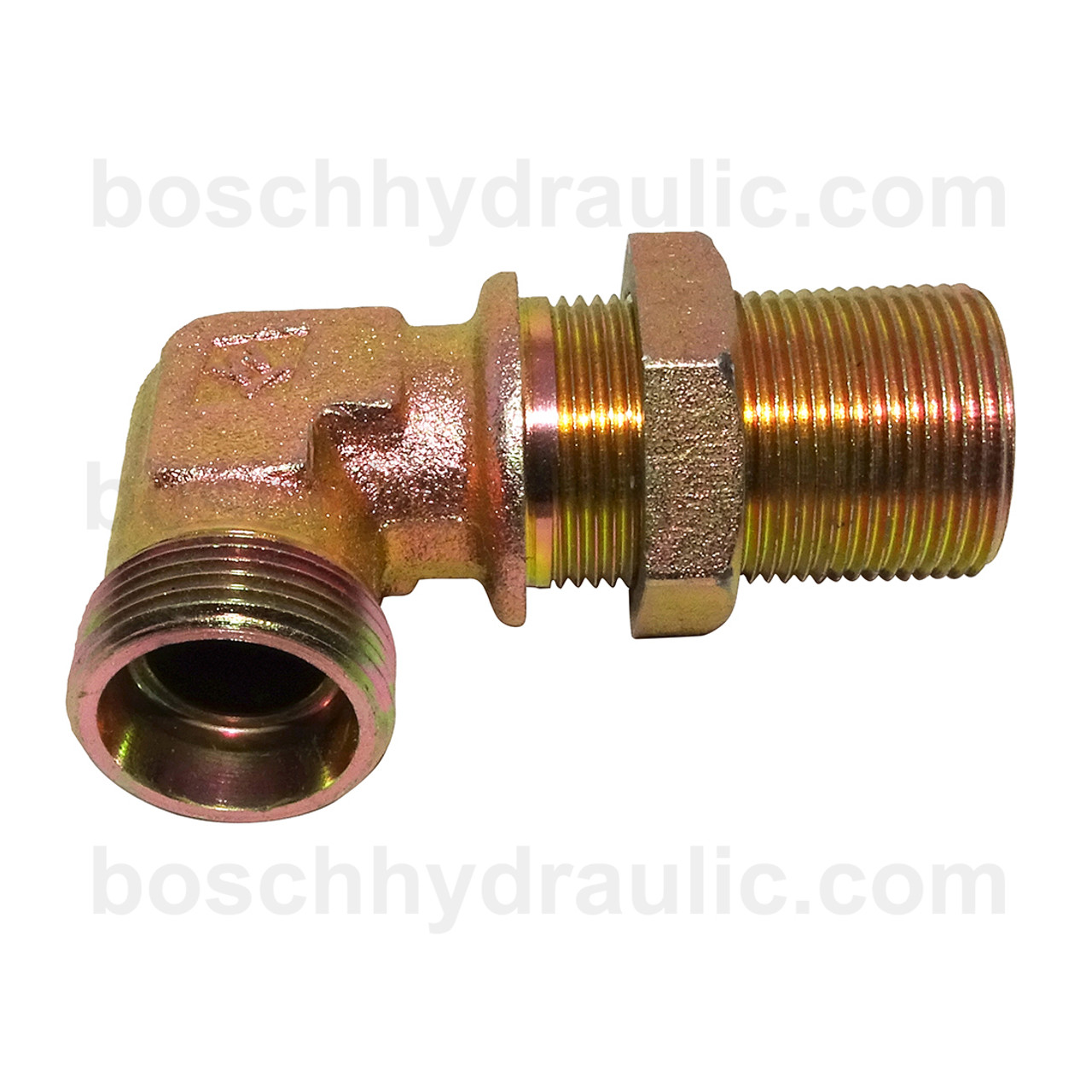 DIN Bulkhead Male 15L X DIN Male 15L; 90° Elbow