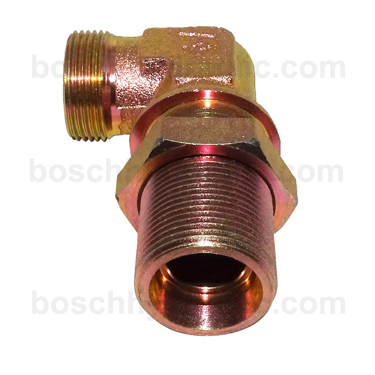 DIN Bulkhead Male 15L X DIN Male 15L; 90° Elbow