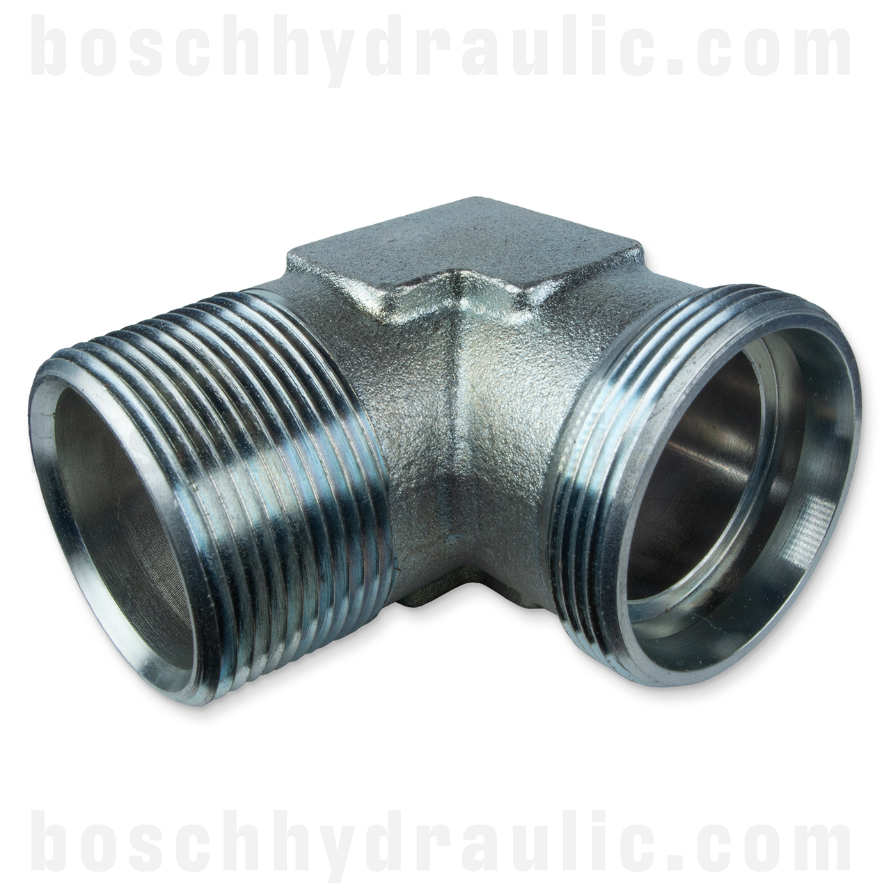 DIN M 42L X NPT M -24; 90° Elbow