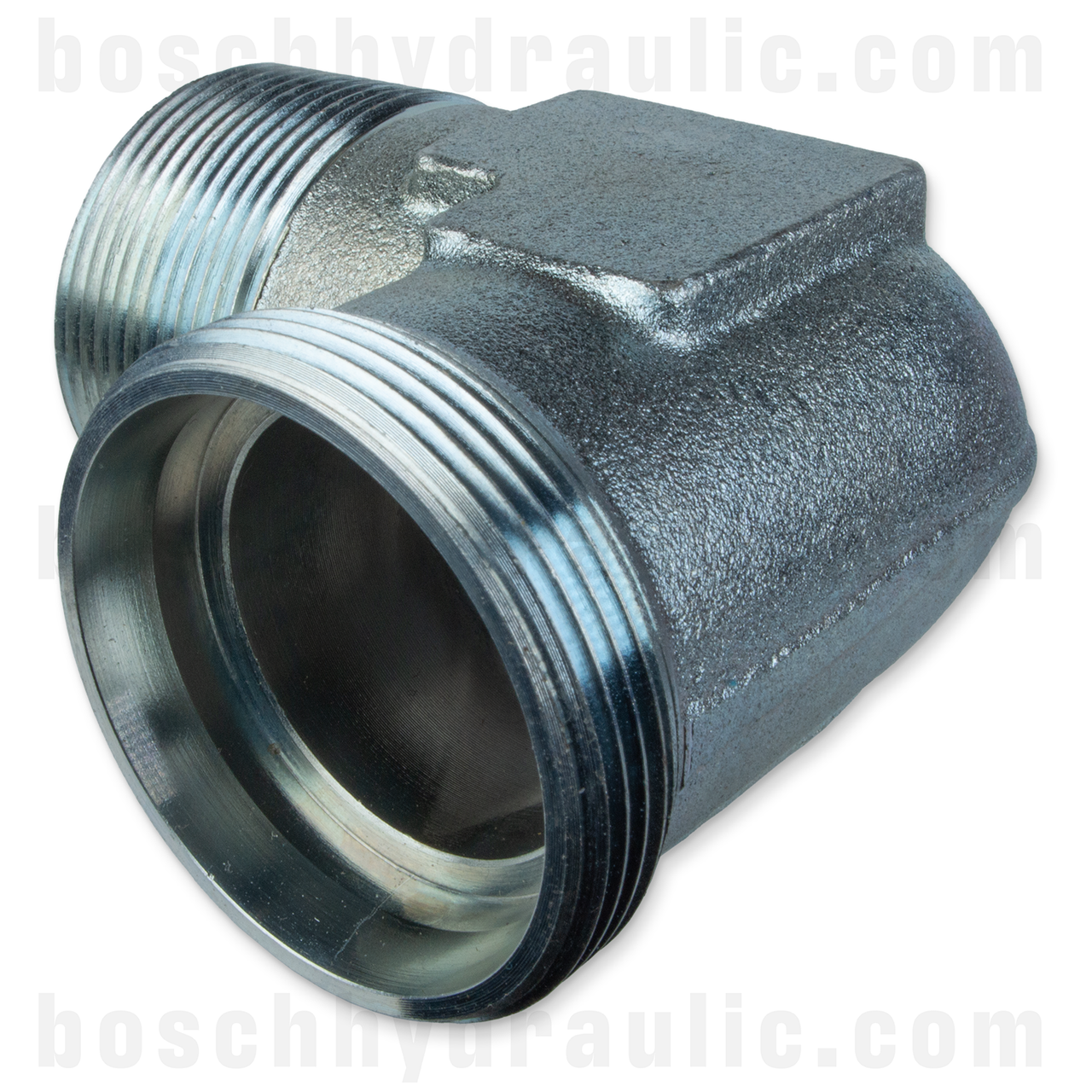 DIN M 42L X NPT M -24; 90° Elbow