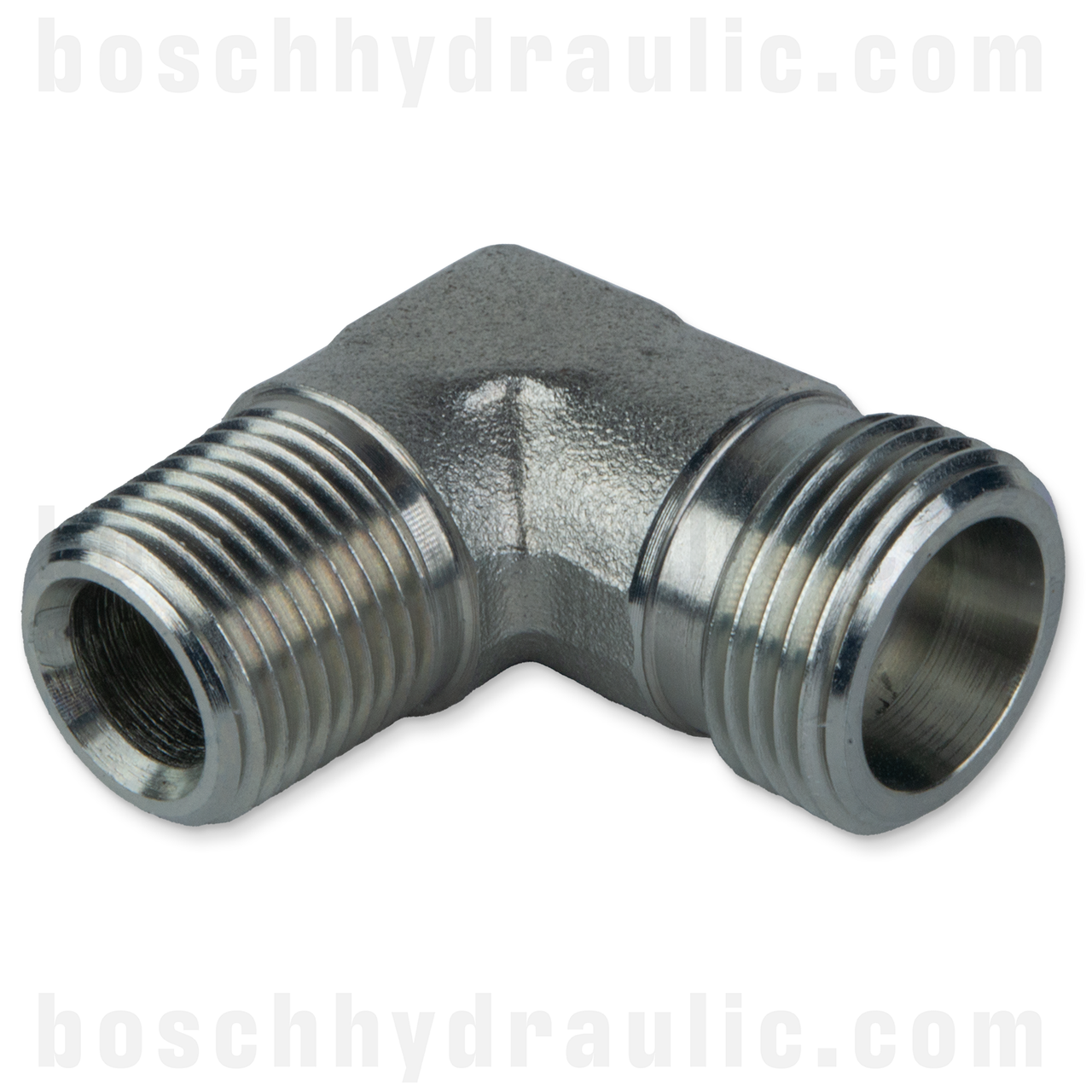 DIN M 12S X NPT M -06; 90° ELBOW