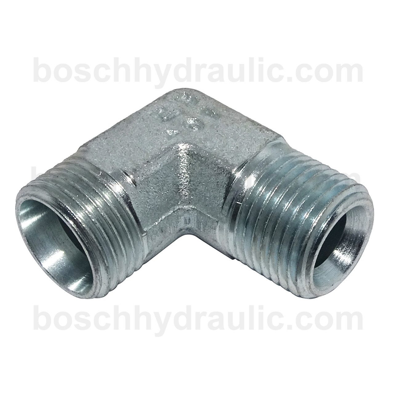 DIN M 18L X NPT M -08; 90° Elbow