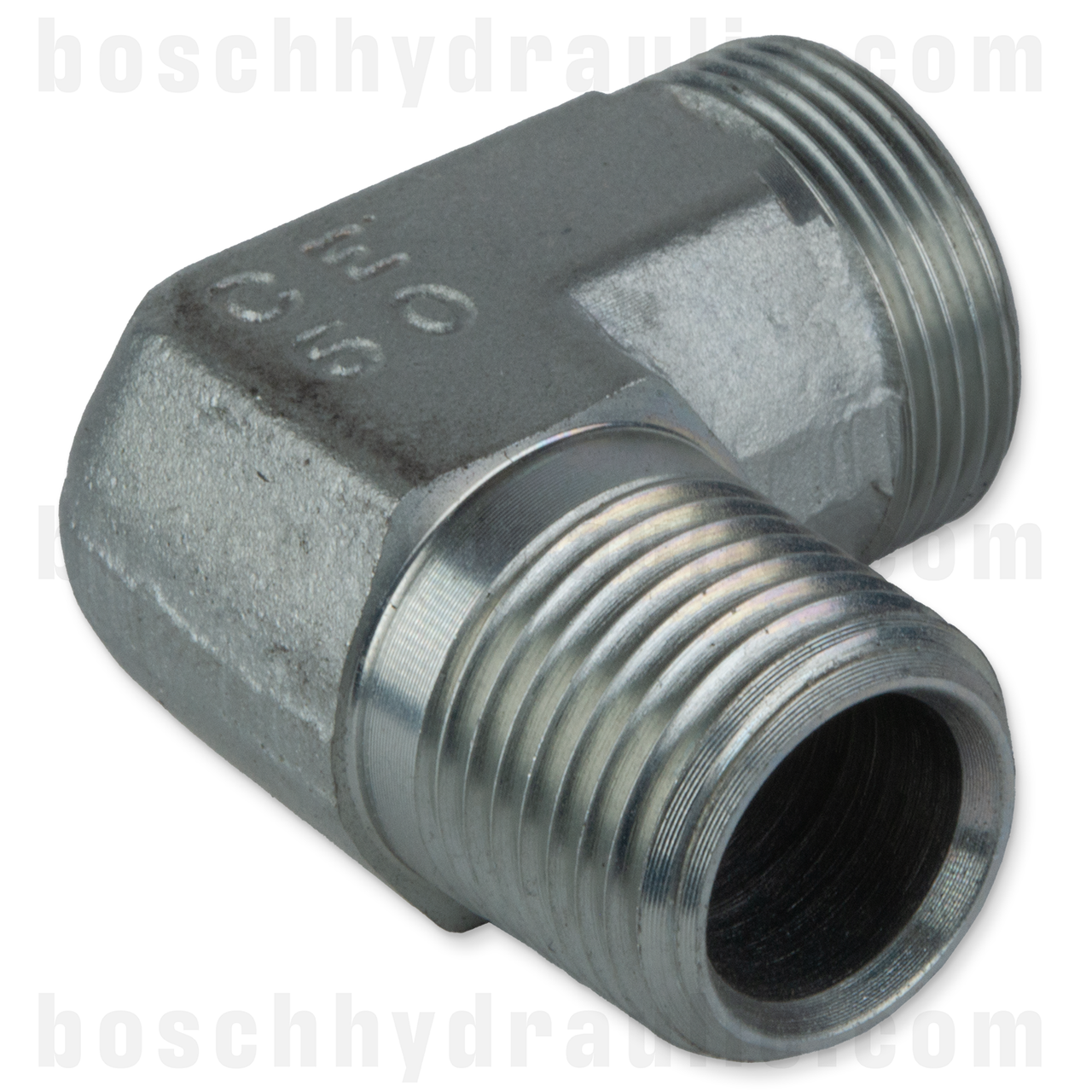 DIN M 18L X NPT M -08; 90° ELBOW