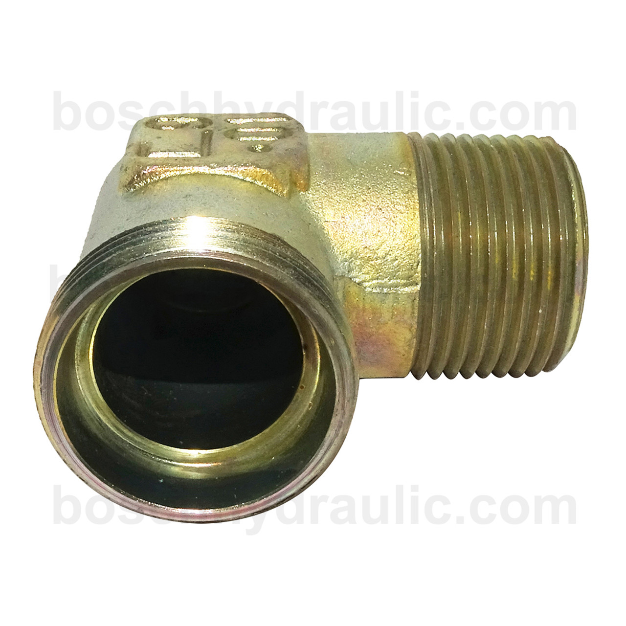 DIN M 28L X NPT M -16 90° Elbow