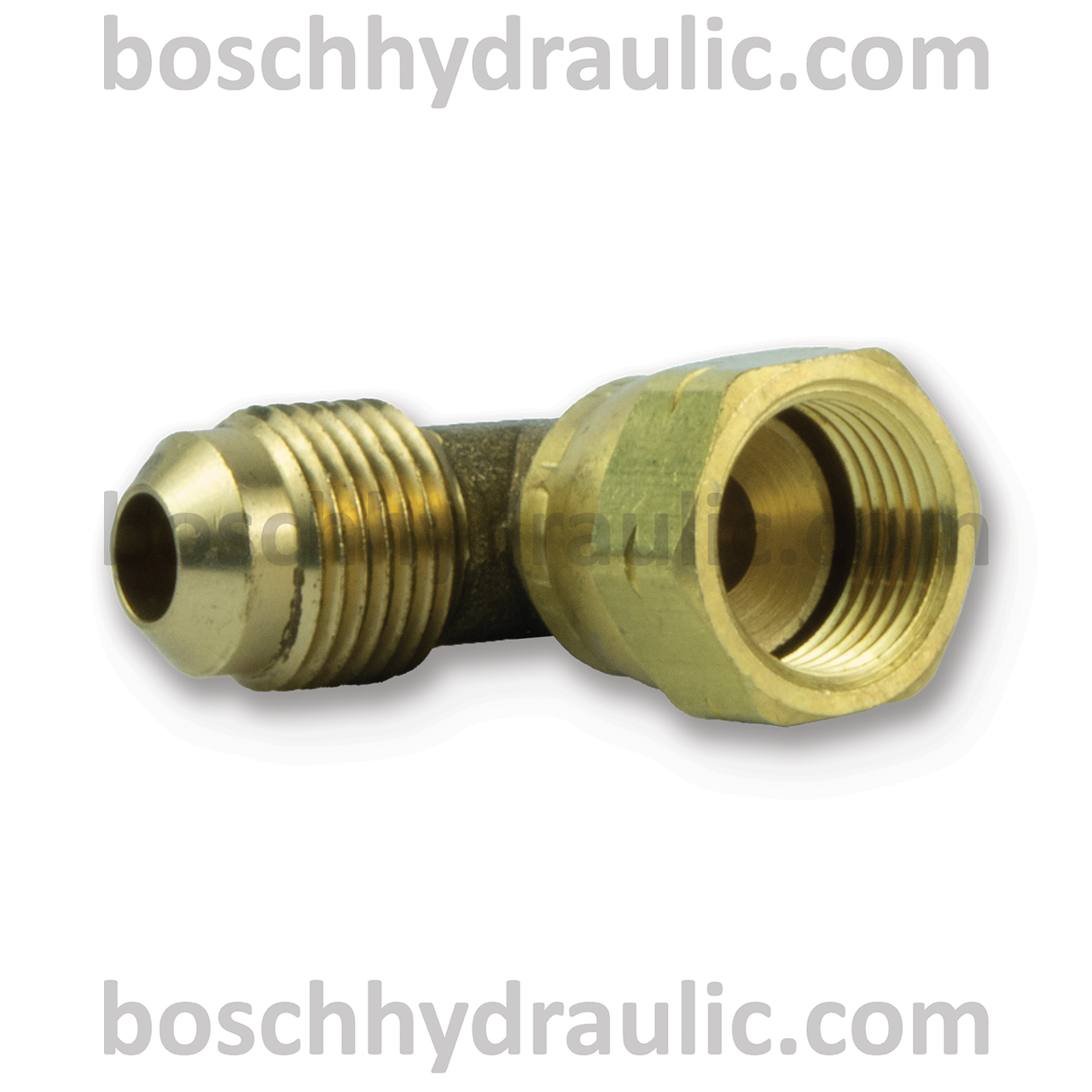 BRASS  SAE 45 M -06 X SAE 45 F -06; 90° ELBOW