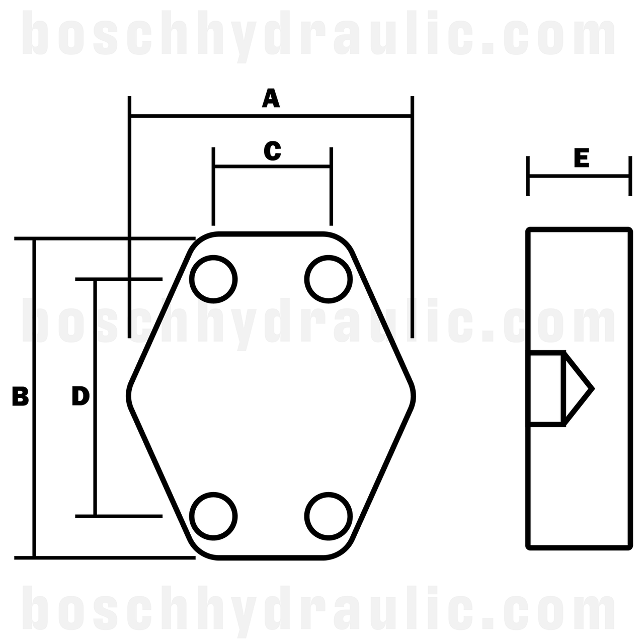 -16 SAE CODE 61 BLANKING 4-BOLT FLANGE