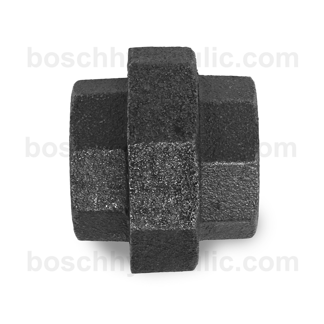 NPT F -08; GROUND JOINT UNION; BLACK PIPE