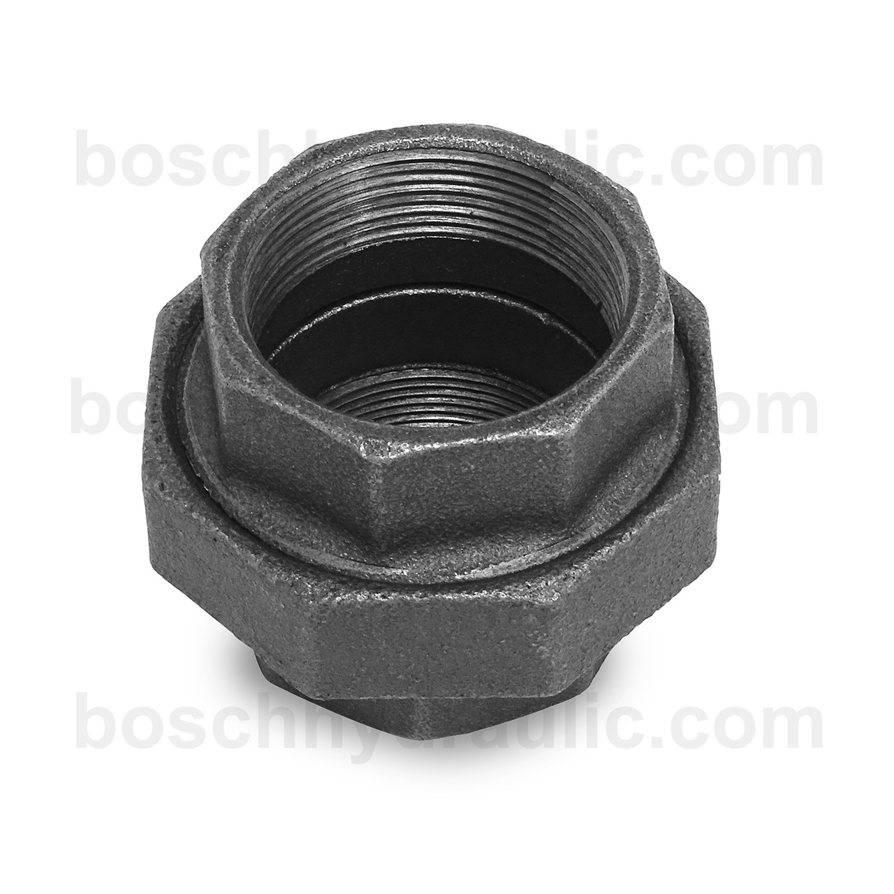 NPT F -48; GROUND JOINT UNION; BLACK PIPE