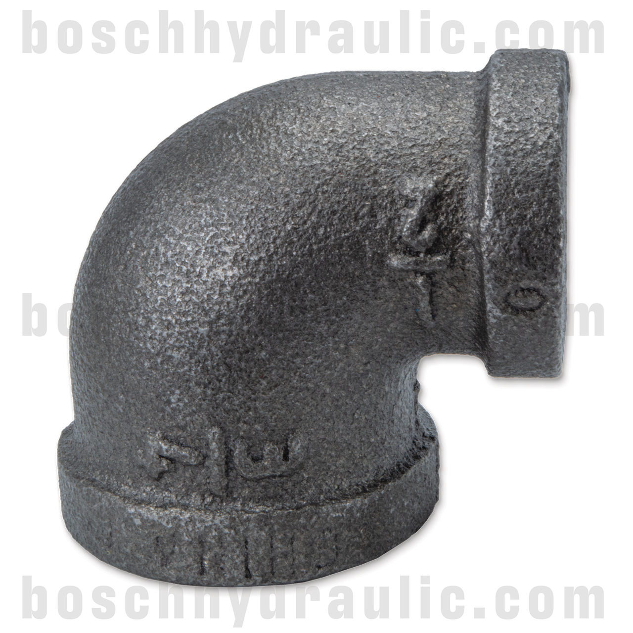 BLACK PIPE NPT F -12 X NPT F -08 90° ELBOW