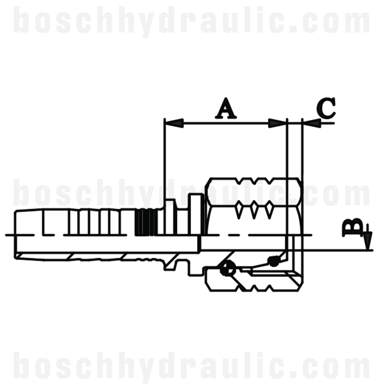 10L DIN FEMALE X -06 HOSE X SERIES