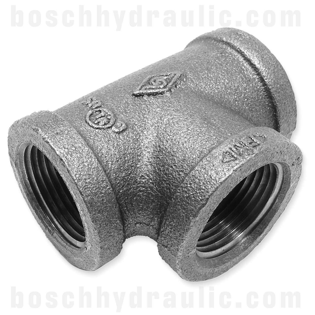 BLACK PIPE NPT F -06 X NPT F -08 BRANCH TEE
