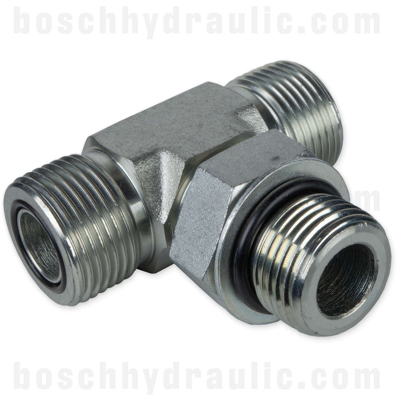 -04 ORB ADJUSTABLE MALE X -04 ORFS MALE BRANCH TEE