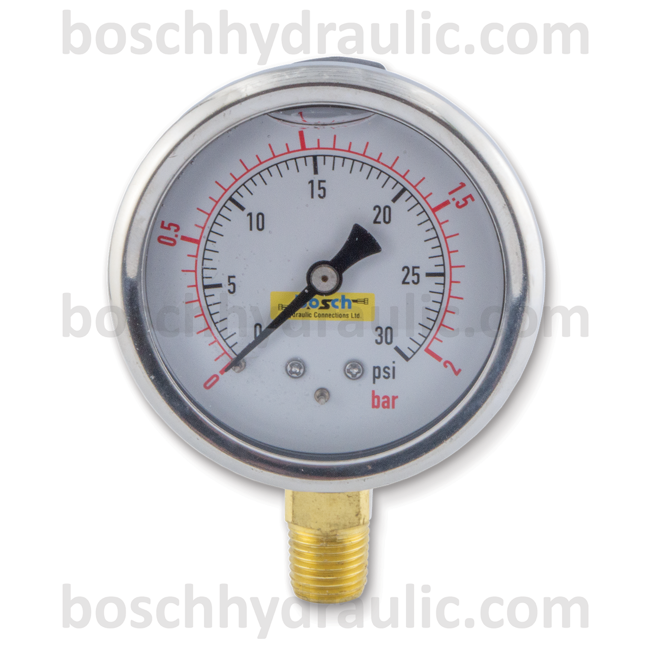 2.5" FACE GAUGE 30 PSI / 2 BAR