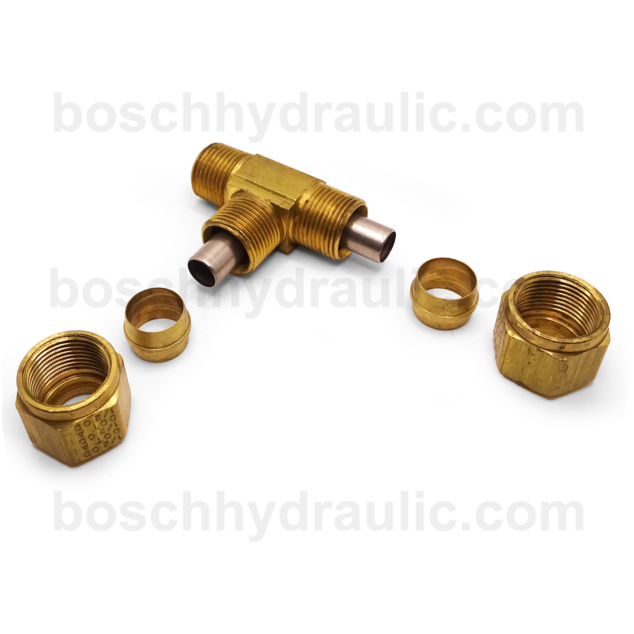 BRASS NPT M -02 X DOT COMP -04, RUN TEE