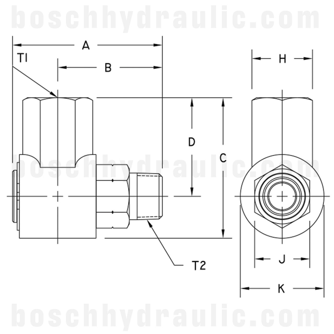 -16 NPT LIVE SWIVEL MALE X -16 NPT FEMALE 90°