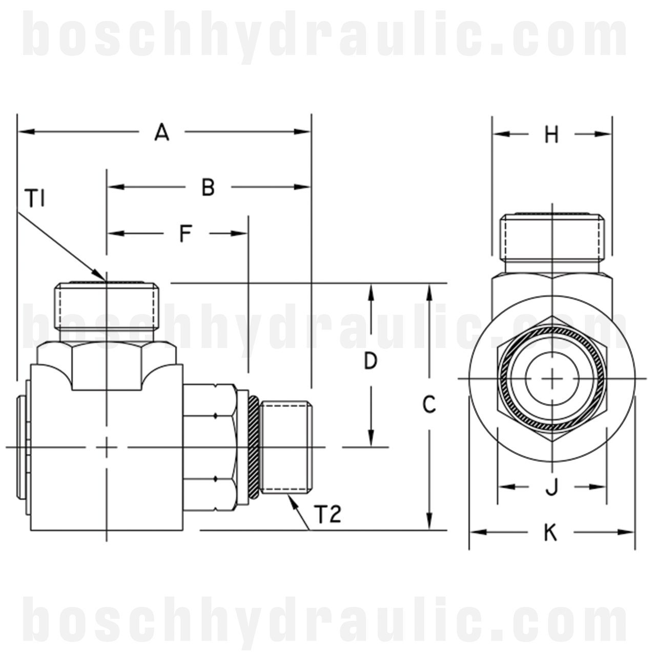 -12 ORB LIVE SWIVEL MALE X -08 ORFS MALE 90°