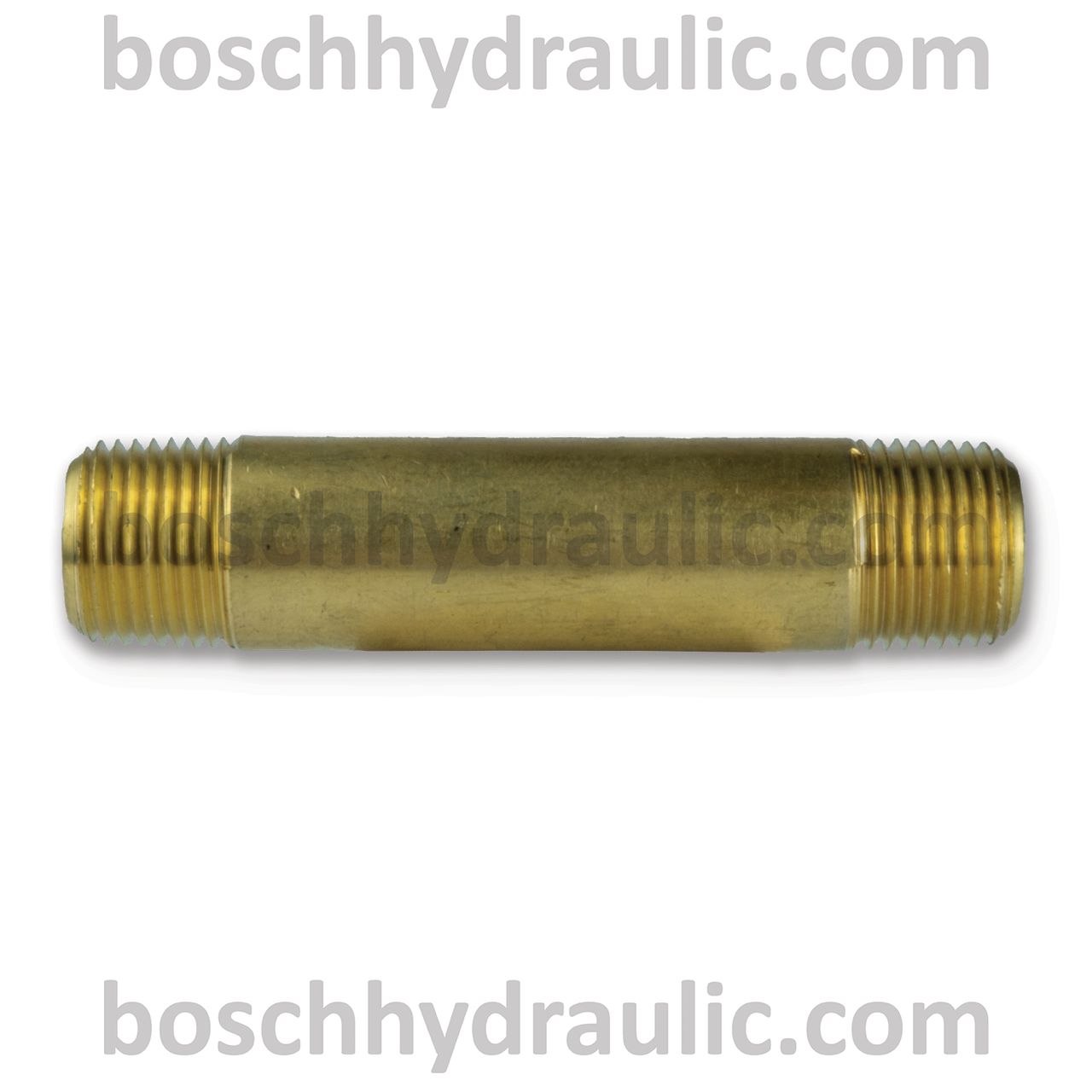 Brass NPT -06 X NPT -06 Long Nipple; 3 in