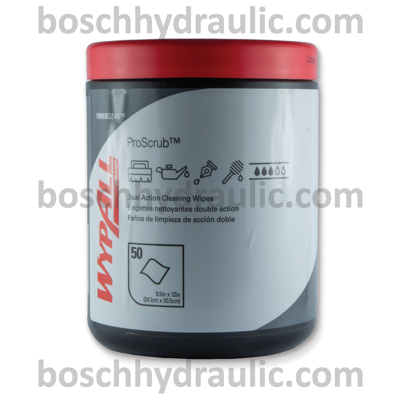 WYPALL PROSCRUB DUAL ACTION CLEANING WIPES - 50 WIPES
