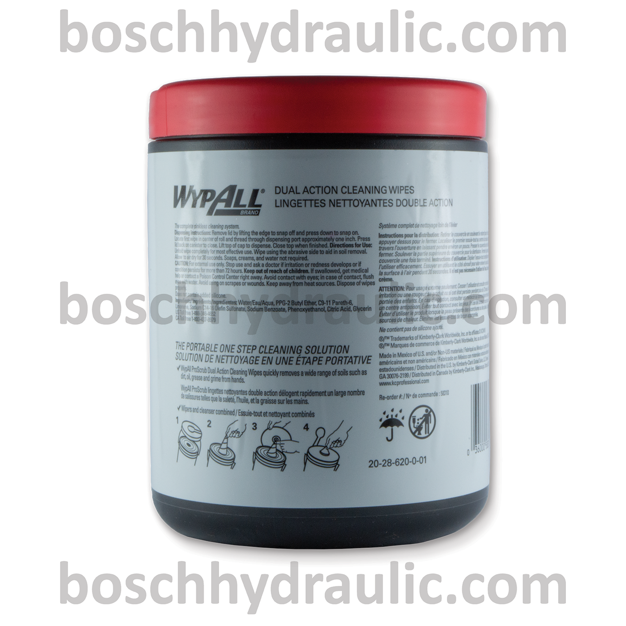 WYPALL PROSCRUB DUAL ACTION CLEANING WIPES - 50 WIPES