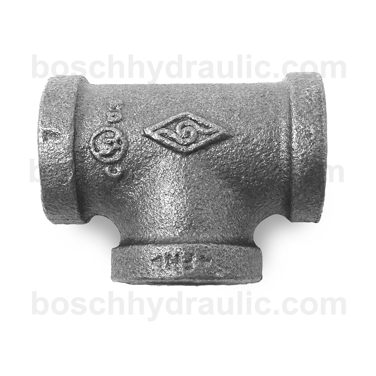 Black Pipe NPT F -08 X NPT F -08, Branch Tee