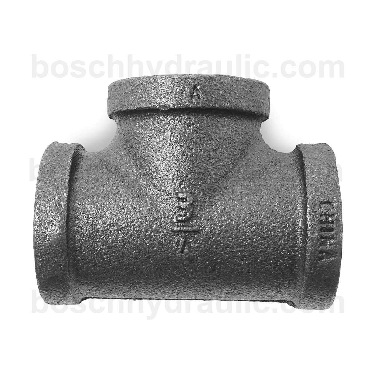 Black Pipe NPT F -12 X NPT F -12, Branch Tee