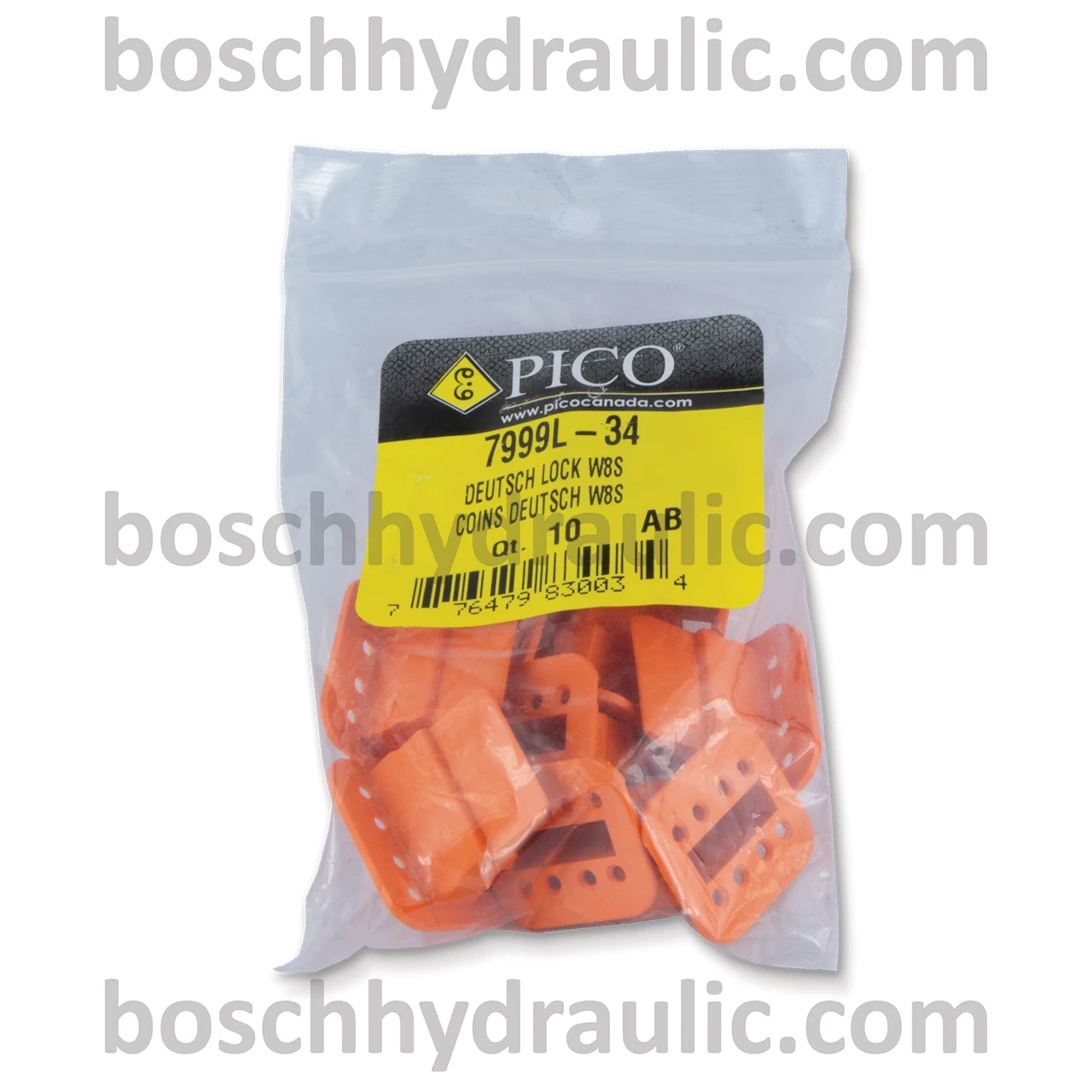 8-WAY DEUTSCH DT SERIES WEDGELOCK – PLUG – PACK OF 10