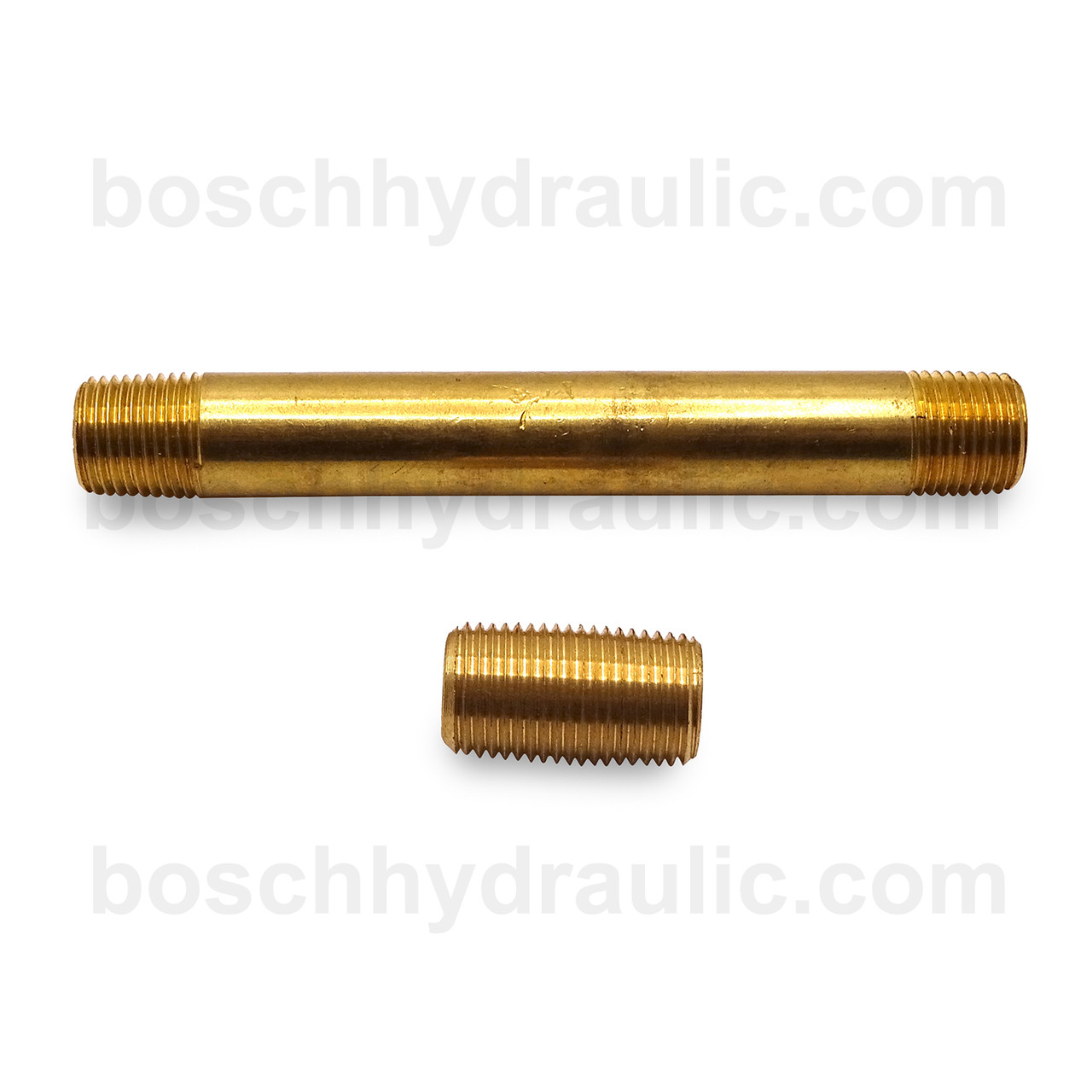 Brass NPT -02 X NPT -02 Long Nipple; 3 in