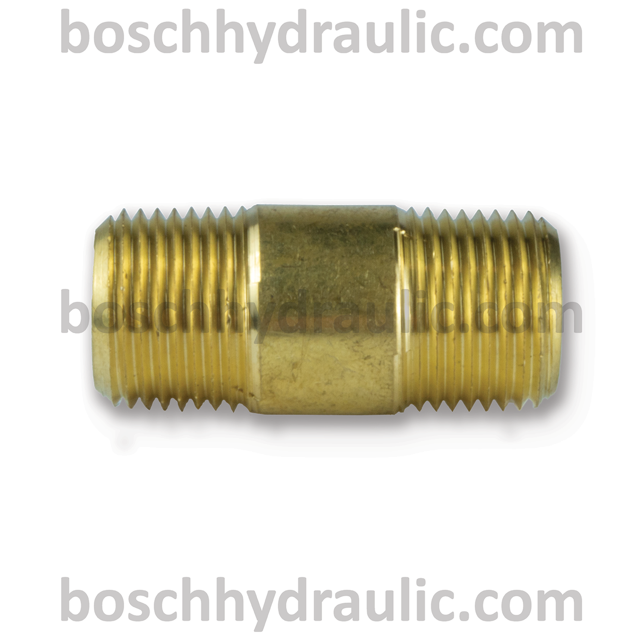 Brass NPT -06 X NPT -06 Long Nipple; 1.5 in